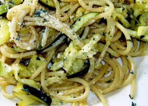 Spaghetti aux courgettes façon carbonara (Thermomix)