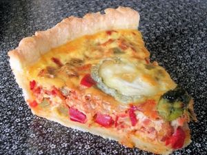 Tarte chèvre-piperade (Thermomix)