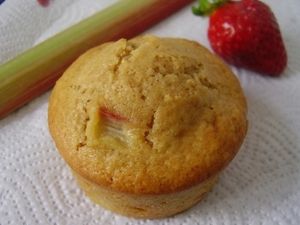 Muffins chocolat rhubarbe (Thermomix)