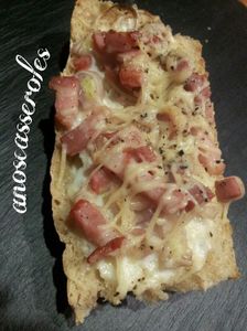 Tartine façon Flammekueche