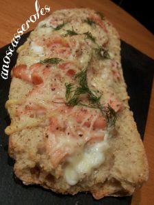 Tartine au saumon fumé