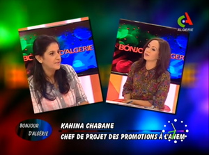 Kahina Chabane sur Canal Algérie