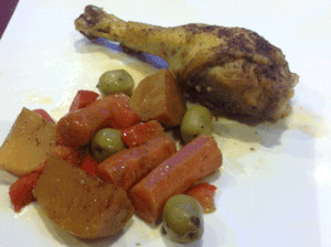 TAJINE DE POULET AUX RUTABAGAS