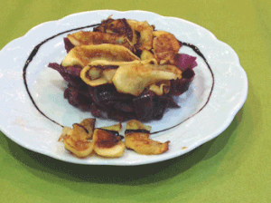 chou rouge cuit à la pomme