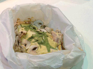 papillote de poulet à la moutarde et estragon