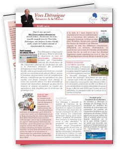 La lettre du mois d'Yves Détraigne, Sénateur de la Marne