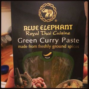 Poulet au curry vert