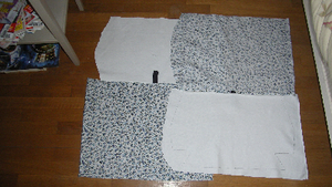 J'ai fini mon sac en tissu