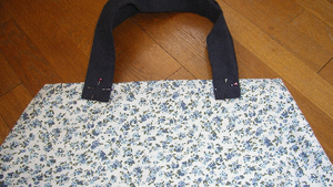 J'ai fini mon sac en tissu