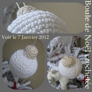 Les boules de Noël au crochet