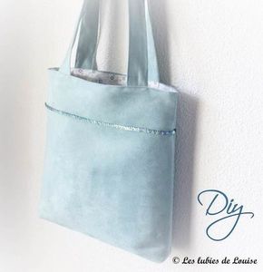 Le cabas bleu à paillettes