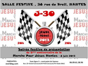 Soirée J-30 !