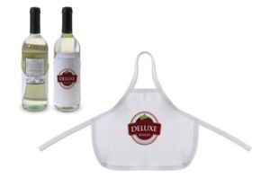 Petit tablier publicitaire pour bouteille