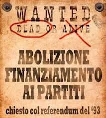 La demagogia dell'abolizione del finanziamento pubblico