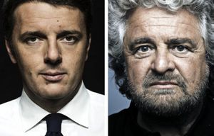Il match in streaming Grillo-Renzi