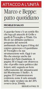 Marco e Beppe, il Patto Quotidiano