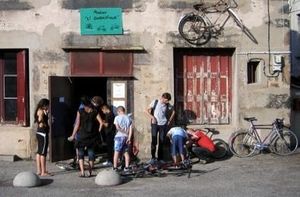 Préparation du festival de la Récup.