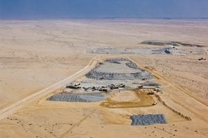 Mine d'uranium de Trekkopje, Namibie.