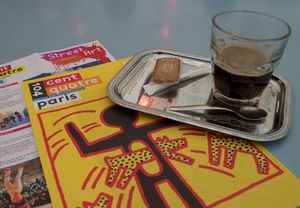 Au centquatre avec Keith Haring.