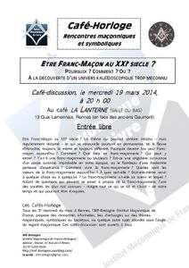 Café-Horloge du 19 mars 2014