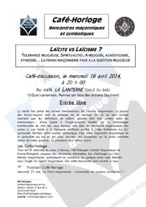 Café-Horloge du 16 avril 2014