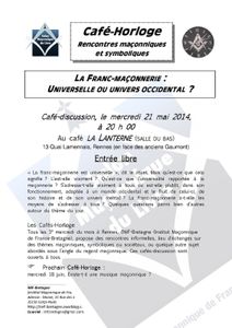 Café-horloge du 21 mai 2014
