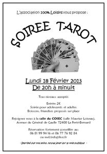 Soirée tarot du 18 Février