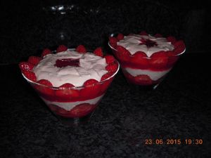 Coupe Tiramisu fraise et framboise
