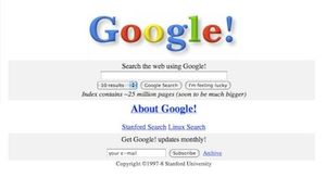 Once upon a time Google was called BackRub
