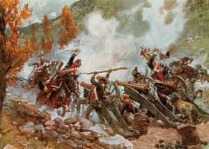 Peinture de Wojciech Kossak, 1907