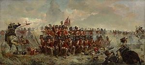 Carré Anglais à la bataille des Qatre-Bras 1815 , par Elizabeth Thompson
