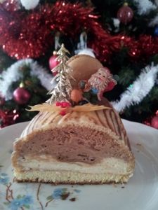 Bûche Vanille - Praliné
