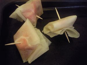 Apéritif dinatoire #2 - Feuilletés au jambon de pays