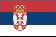 Drapeau de la Serbie.
