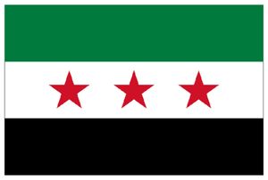 Drapeau de la Révolution syrienne.