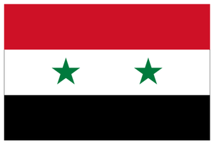 Drapeau de la Syrie.