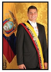 Rafael Correa, chef de l'État depuis janvier 2007.