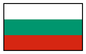 Le drapeau bulgare.