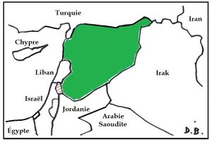 La Syrie dans son environnement régional.