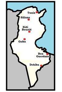 Carte des principales émeutes depuis 2011.