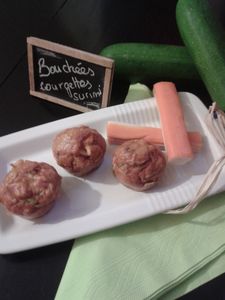 Bouchées courgettes et surimi