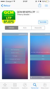 Application de révision QCM BPJEPS LTP