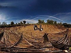 Etranges traces au sol dans la plaine Volga-Akhtuba en Russie