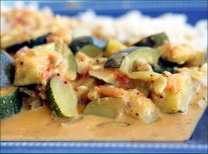 Curry de courgettes au lait de coco (vegan)