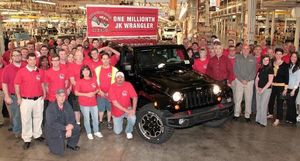 Un million de Jeep Wrangler produites