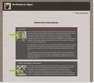 Les Archives de l'Aude (11) en ligne