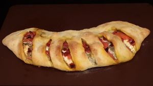 fougasse chèvre chorizo pesto
