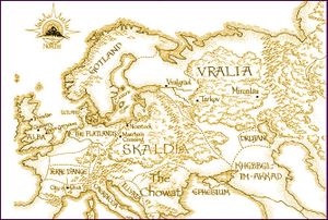 Carte de l'univers de Kushiel