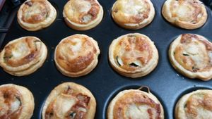 Quichettes chèvre /courgettes