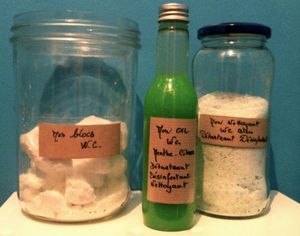 Fait Maison: Nettoyant WC Désinfectant Détartrant et Anti-Calcaire, Gel nettoyant, blocs toilettes et Poudre détartrante Do It Yourself, économique et écologique pour une maison saine